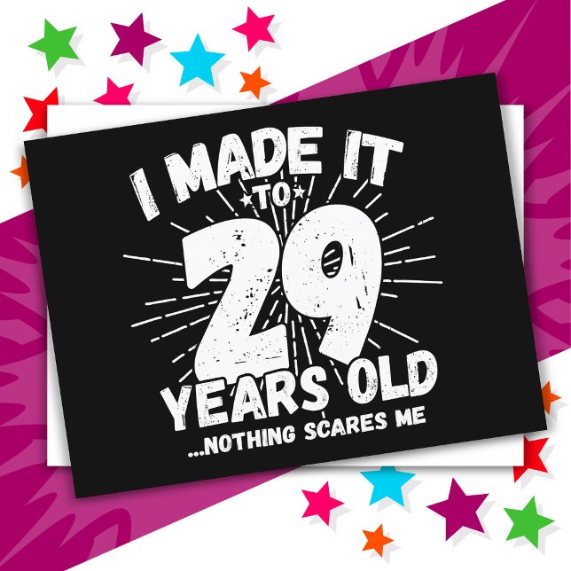 Cartão Postal Presente engraçado de 29 anos de idade sarcástico  (Criador carregado)