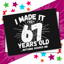 Cartão Postal Presente engraçado de 67 anos de idade com meme sa