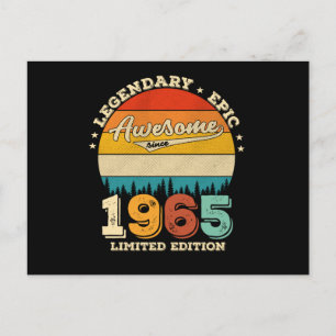 Cartão Postal Presente Incrível de 60 Anos de Idade Aniversário