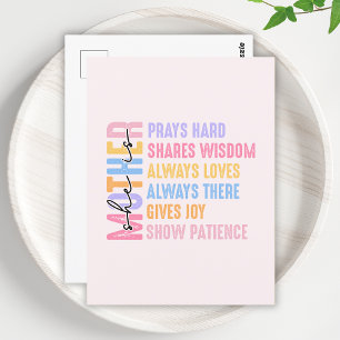 Cartão Postal Presente Moderno Para Mãe Legal E Divertido