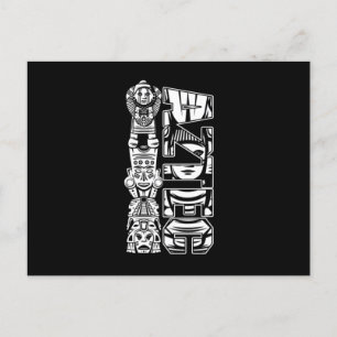 Cartão Postal Presente Nativo Maya Inca Cultura Nativa Asteca Me
