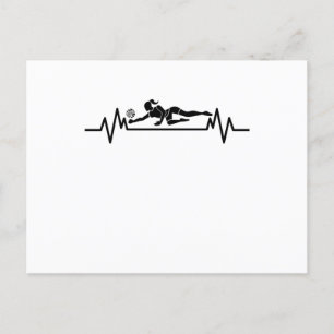 Cartão Postal Presente no esporte de voleibol com pulsação engra