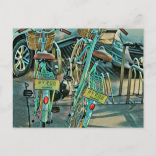 Cartão Postal Presente para Amante de Ciclismo Para Ciclista