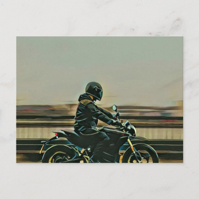 Cartão Postal Presente para amante de motocicleta (Frente)