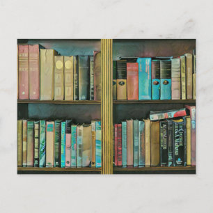 Cartão Postal Presente para amantes de livros