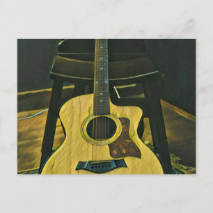 Cartão Postal Presente para amigo guitarrista
