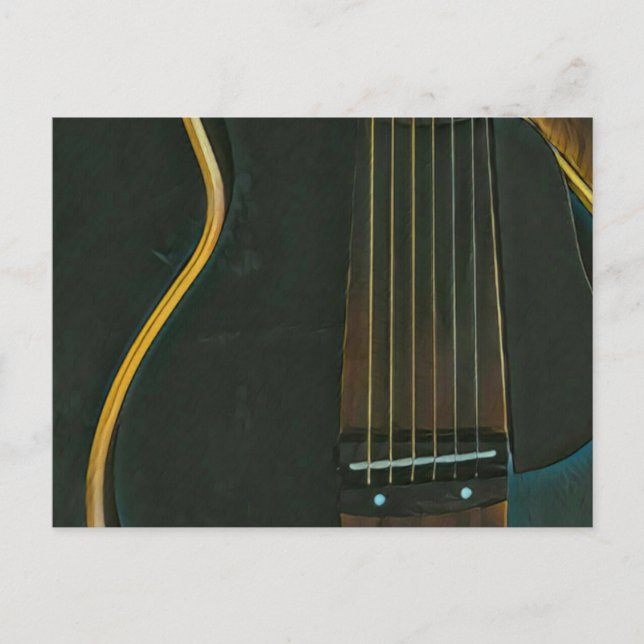 Cartão Postal Presente para baixista (Frente)