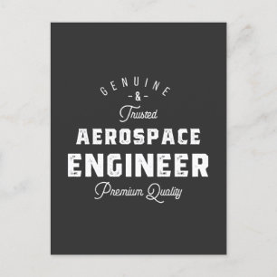 Cartão Postal Presente para Engenheiro Aeroespacial