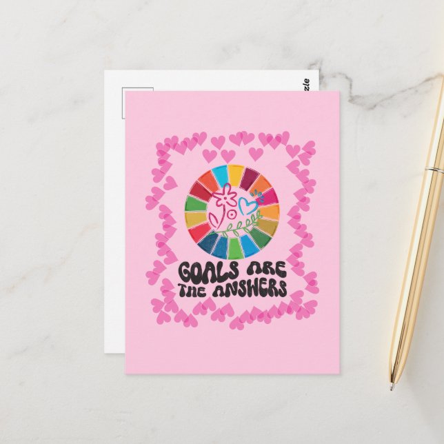 Cartão Postal Presente para estudantes de Changemakers Treinador (Frente/Verso In Situ)