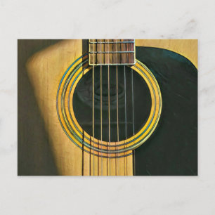 Cartão Postal Presente para guitarrista músico
