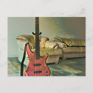 Cartão Postal Presente para guitarristas