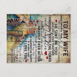 Cartão Postal Presente para Minha Esposa Presente Divertido de