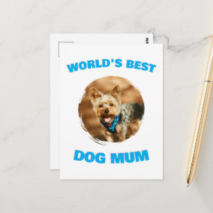 Cartão Postal Presente Personalizado Mínimo Melhor Cachorro Gato