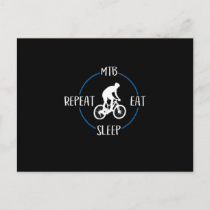 Cartão Postal Presente Repita Coma Durma Mtb Ciclistas De Montan
