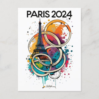 Cartão Postal Presente Torre Eiffel de Paris França