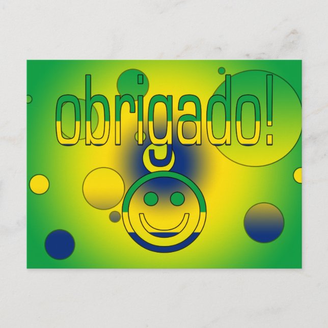 Cartão Postal Presentes brasileiros agradecidos / Caras (Frente)