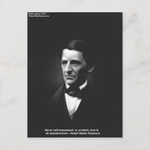 Cartão Postal Presentes da Citação de Amor de Emerson Nunca Poss