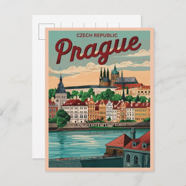 Cartão Postal presentes da república checa da cidade de praga vi (Frente/Verso)