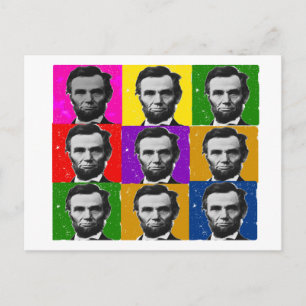 Cartão Postal Presentes de Arte de Abraham Lincoln—9 Fotos Exc