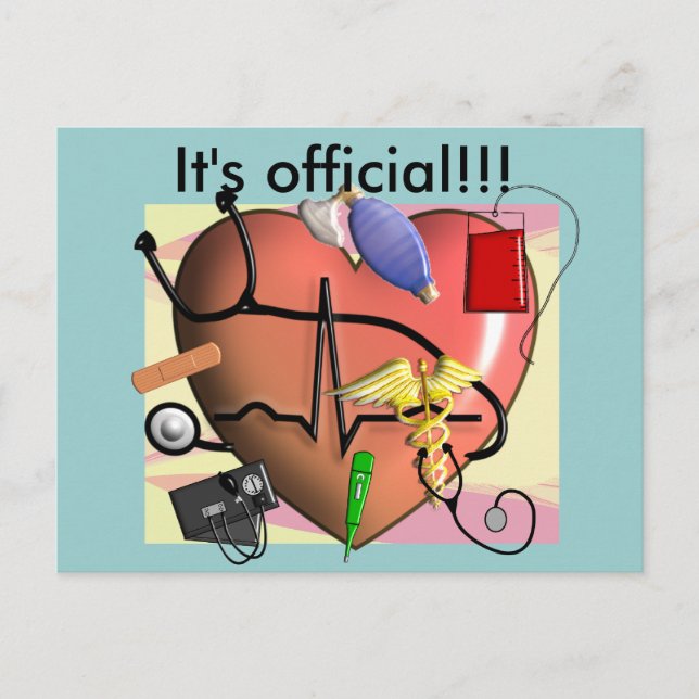 Cartão Postal Presentes de Arte de Enfermeira Traumática (Frente)