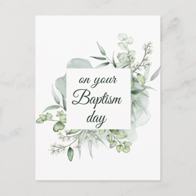Cartão Postal Presentes de Batismo JW (Frente)