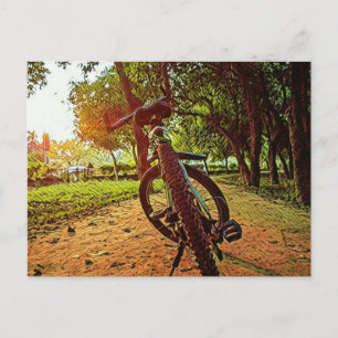 Cartão Postal presentes de bicicleta de montanha