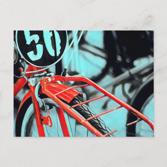 Cartão Postal Presentes de bicicleta para ela (Frente)