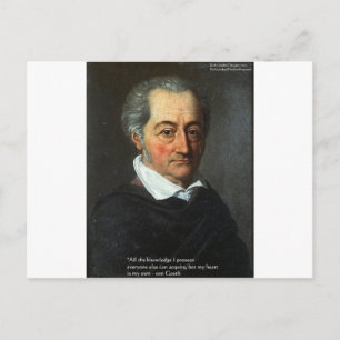 Cartão Postal Presentes de Citação "Verdade" de Goethe Camisetas