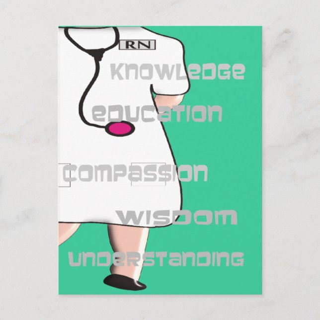 Cartão Postal Presentes de Enfermeira Registrados (Frente)