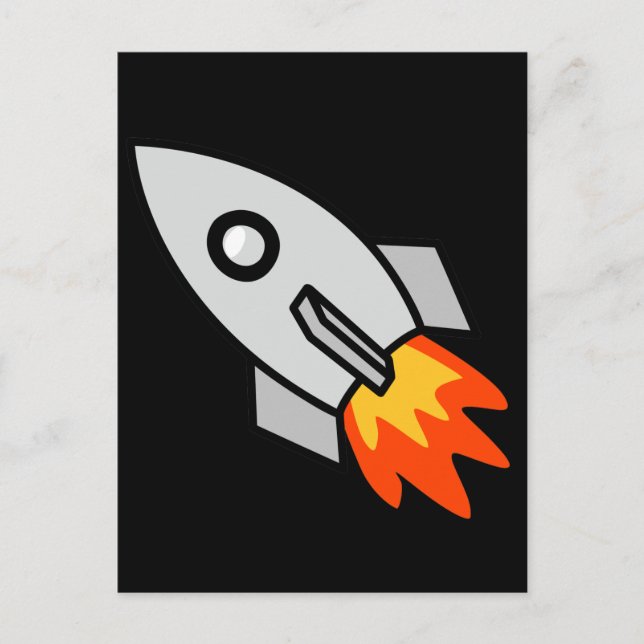 Cartão Postal Presentes de foguete (Frente)