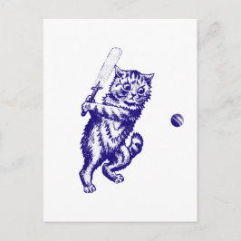 Cartão Postal Presentes de Gato de Cricketing