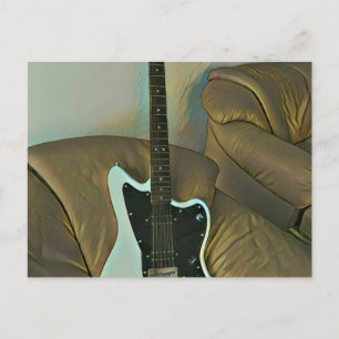Cartão Postal Presentes de guitarra para o pai