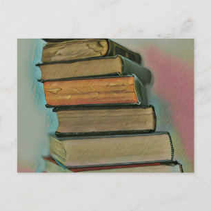 Cartão Postal Presentes de luxo para amantes de livros