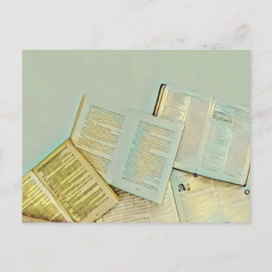 Cartão Postal Presentes de luxo para amantes de livros