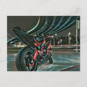 Cartão Postal Presentes de motocicleta para namorado