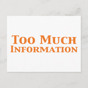 Cartão Postal Presentes de Muita Informação