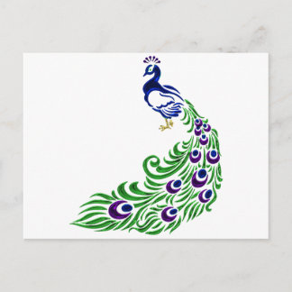 Cartão Postal Presentes de Peacock