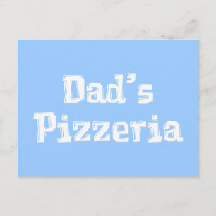 Cartão Postal Presentes De Pizzaria De pai