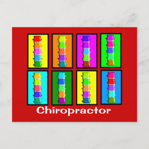 Cartão Postal Presentes de Popart Chiropractor