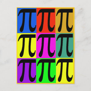 Cartão Postal Presentes de POpart de Pi Day