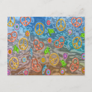 Cartão Postal Presentes de Roupa de vida no oceano Pacífico retr