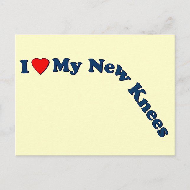 Cartão Postal Presentes de substituição do joelho duplo | Bem-vi (Frente)