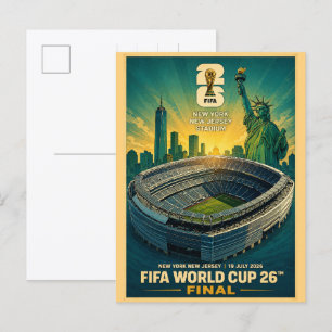 Cartão Postal presentes do estádio de nova jersey nova york fute