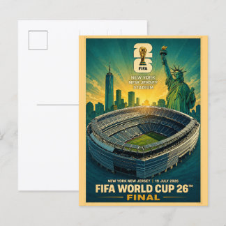 Cartão Postal presentes do estádio de nova jersey nova york fute