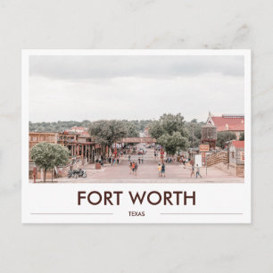 Cartão Postal Presentes do Texas Fort Worth Stockyards Foto