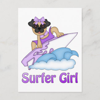 Cartão Postal Presentes e Camisetas para surfistas adoráveis (Te