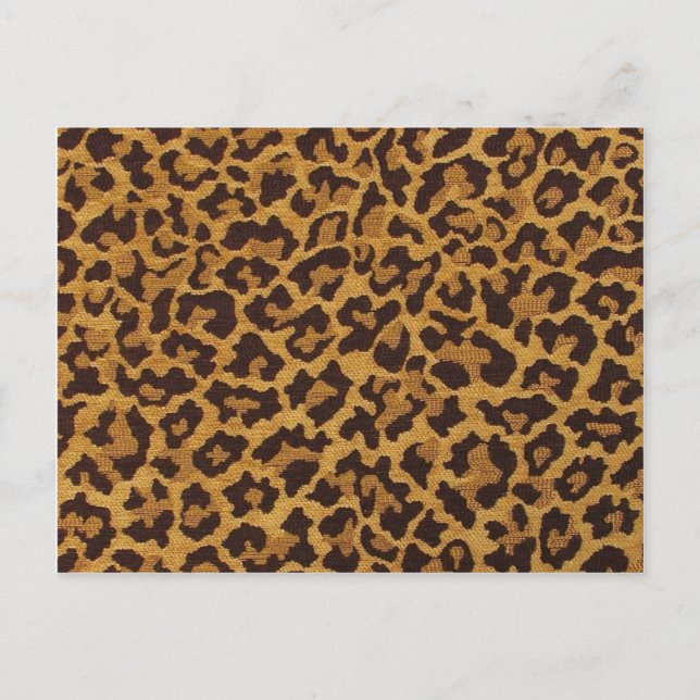 Cartão Postal Presentes e Coleções para impressão leopardo rocho (Frente)