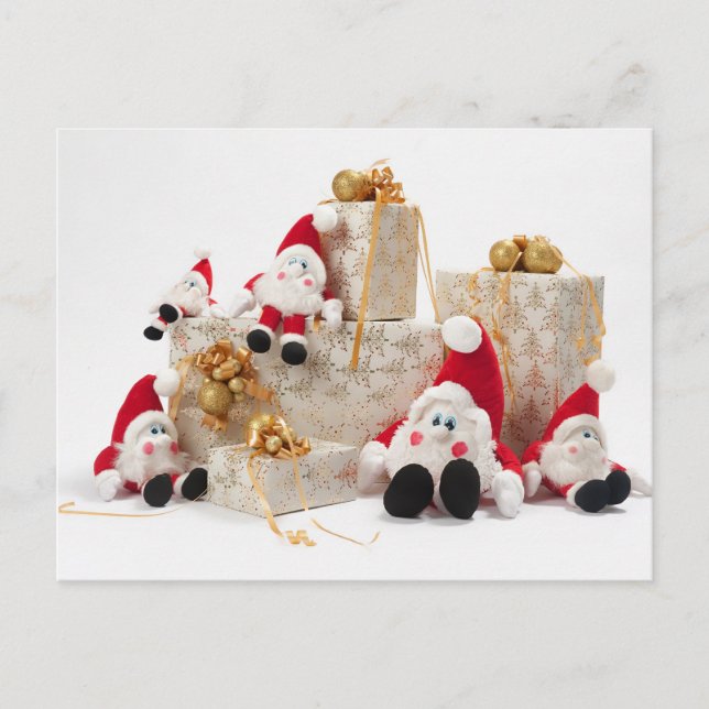 Cartão Postal Presentes e gnomos (Frente)