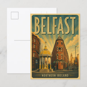 Cartão Postal Presentes e lembranças vintage de Belfast Irlanda 