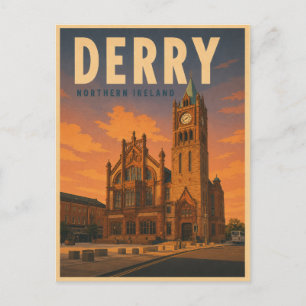 Cartão Postal Presentes e lembranças vintage de Derry Irlanda do
